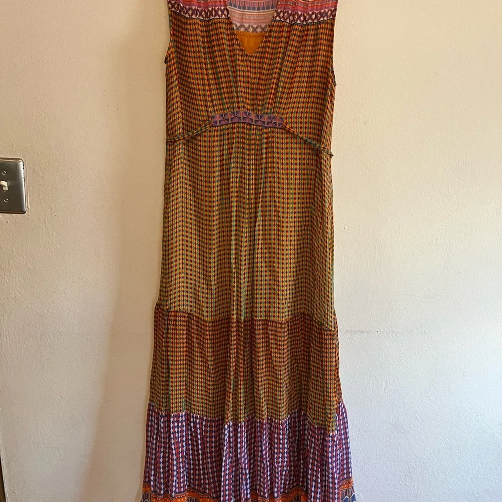 Anthropologie Aelyn Beaded Maxi Dress by TANVI KEDIA Size 8 - Picture 2 of 14
